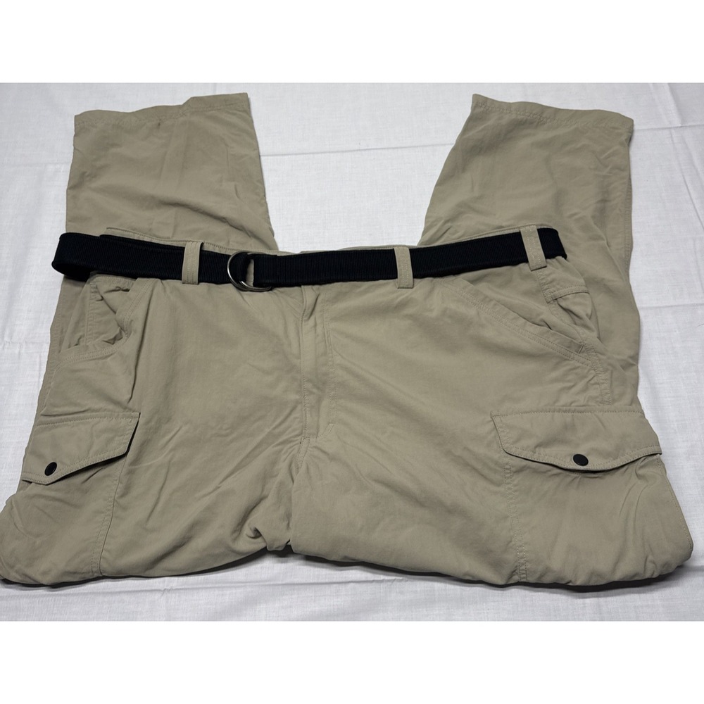 Duluth Trading Co Pants Men's 48x30 Khaki Armachillo Cooling Cargo Nylon Outdoor